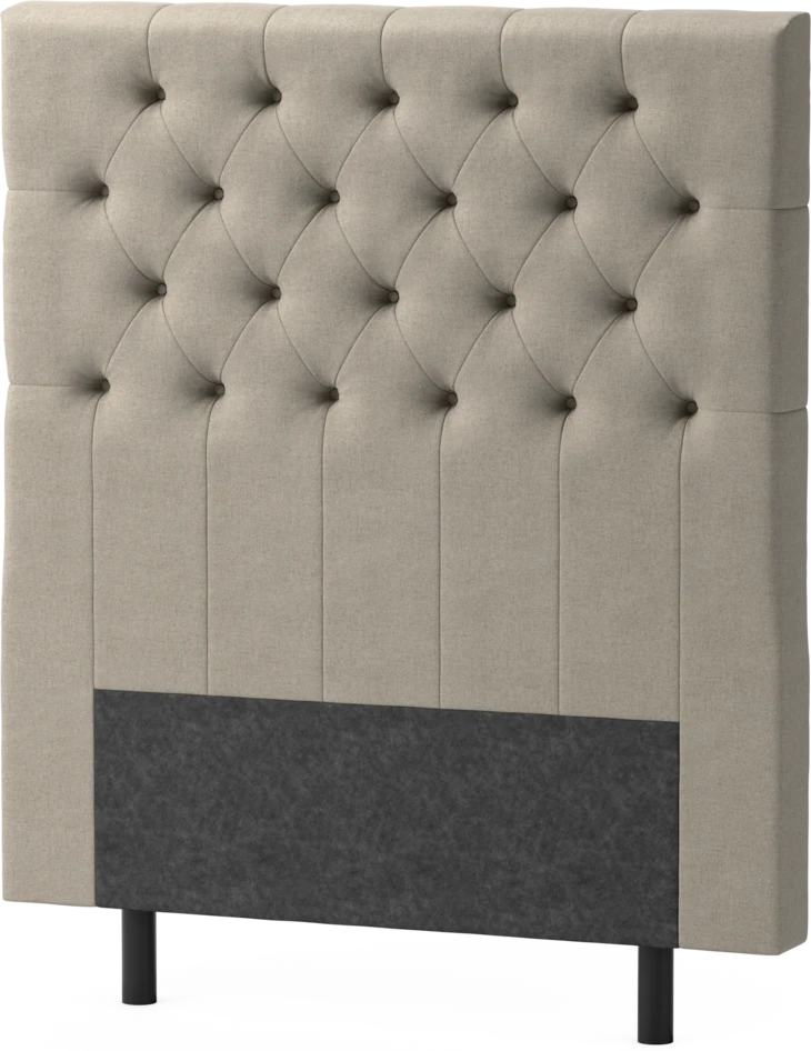 Delux Pikerad XL - Sänggavel, 90-210 cm - Beige