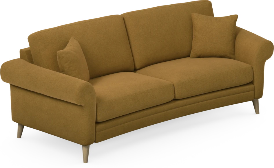 Eden - 2,5-sits soffa svängd - Gul