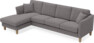 Eden - 3-sits soffa med schäslong - Grå