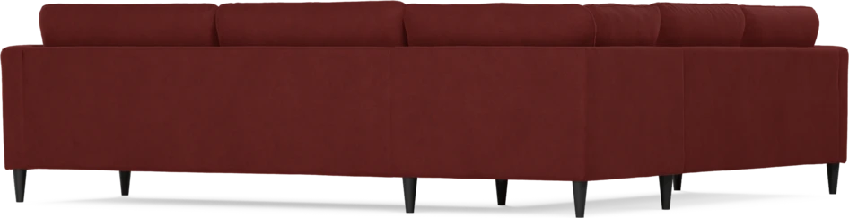 Bridge - Hörnsoffa, 2+3-sits - Röd