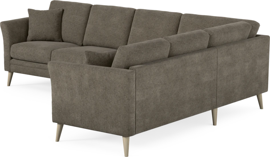 Eden - Hörnsoffa, 3+2-sits - Brun