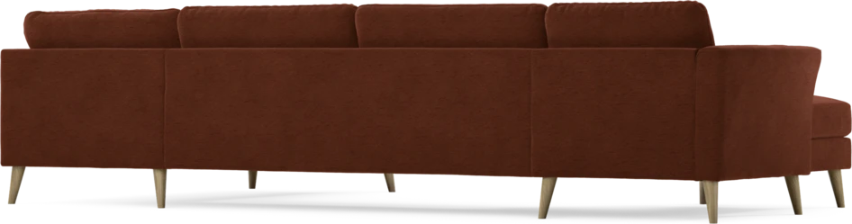 Bridge - 3-sits soffa med schäslong vänster och divan höger - Orange