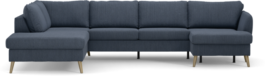 County - 3-sits soffa med divan vänster och schäslong höger - Blå