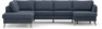 County - 3-sits soffa med divan vänster och schäslong höger - Blå
