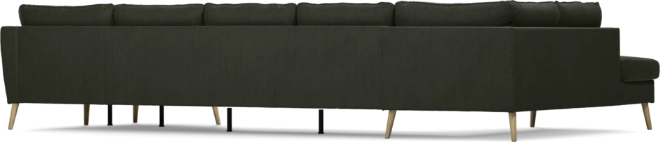 County - 4-sits soffa med divan vänster och schäslong höger - Grön