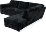 Friday - 2,5-sits soffa med divan höger - Blå