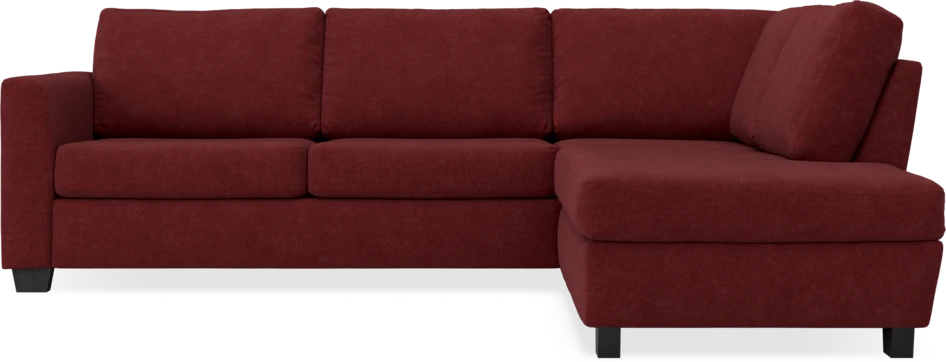 Friday - 2,5-sits soffa med divan höger - Rosa