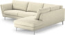 Madison Lux - 3-sits soffa med divan höger - Vit