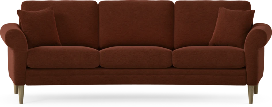 Eden - 3-sits soffa svängd - Orange