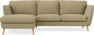 Madison Lux - 2-sits soffa med schäslong vänster - Gul