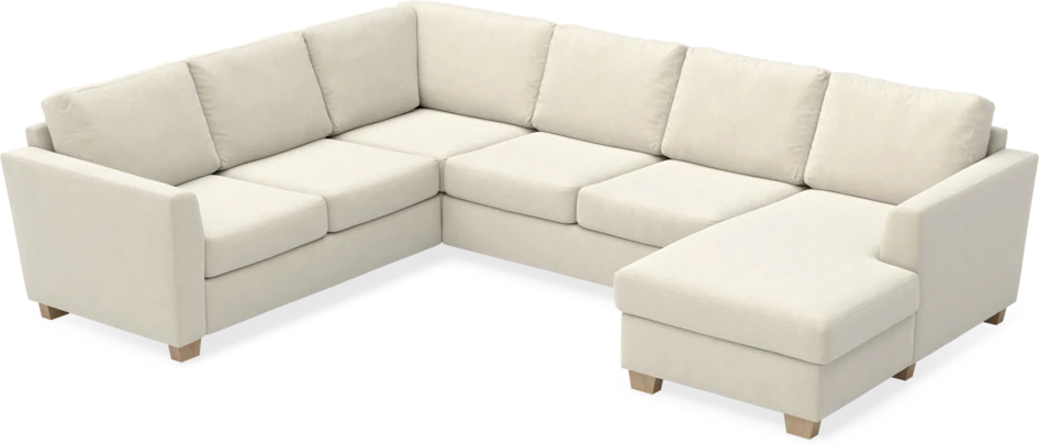 Friday - Hörnsoffa, 2+3-sits med schäslong höger - Beige