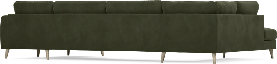 Bridge - 3-sits soffa med divan vänster och schäslong höger - Grön