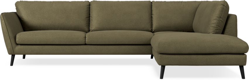 Madison Lux - 3-sits soffa med divan höger - Brun