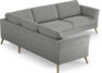 Bridge - Hörnsoffa, 2+3-sits - Grå