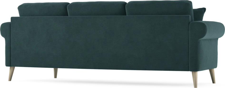Eden - 3-sits soffa svängd - Blå