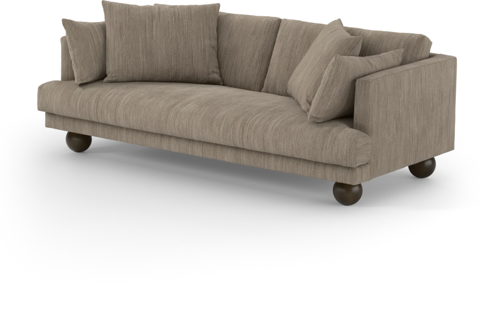 Harper - 3-sits soffa, hel dyna - Beige
