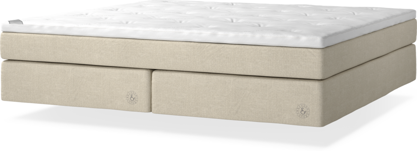 Cape Farewell - Kontinentalsäng, dubbelsäng med svävande utseende - Beige