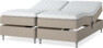 Delux Sense - Ställbar säng, dubbelsäng med bäddmadrass - Beige