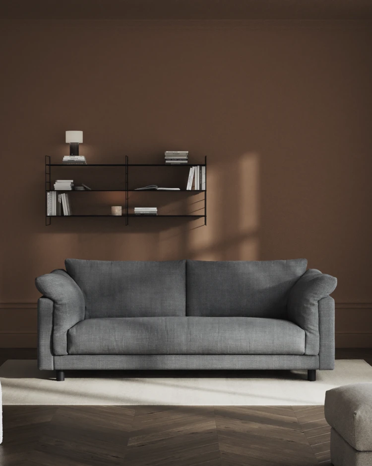 Cherrie - 2,5-sits soffa, hel dyna, fast klädsel - inspiration