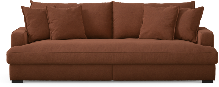 Rossi - 3-sits soffa, hel dyna - Orange