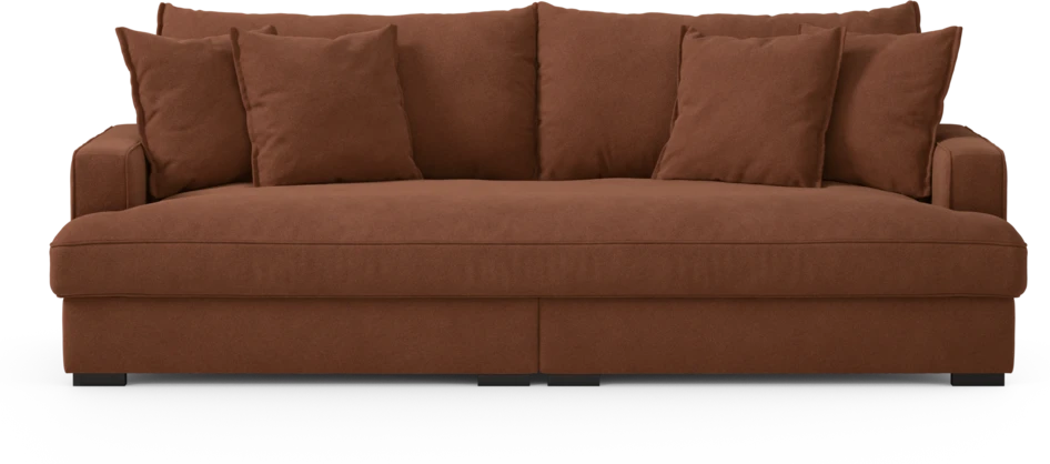 Rossi - 3-sits soffa, hel dyna - Orange