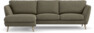 Madison Lux - 2-sits soffa med schäslong vänster - Brun