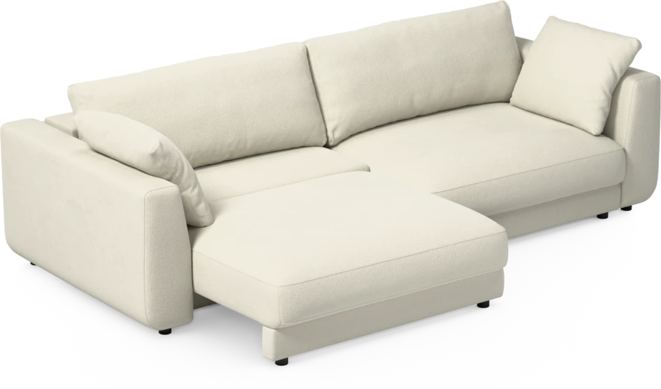 Amie - Bäddsoffa 4-sits - Vit