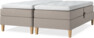 Delux Sense - Ställbar säng, dubbelsäng med bäddmadrass - Beige