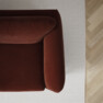 Madison Lux - 2-sits soffa med schäslong vänster - Orange