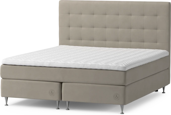 Särö Comfort, Kontinentalsäng, dubbelsäng med bäddmadrass och Bris sänggavel