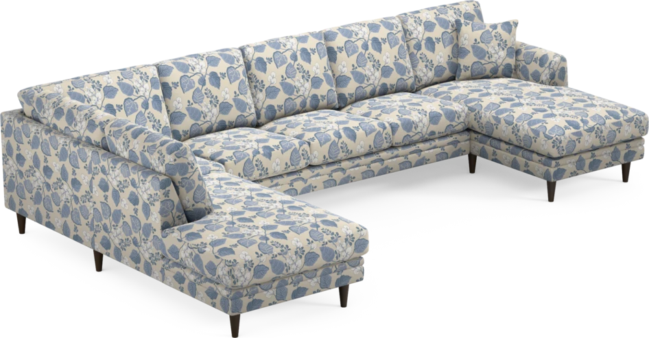 Eden - 3-sits soffa med divan vänster och schäslong höger - Flerfärgad