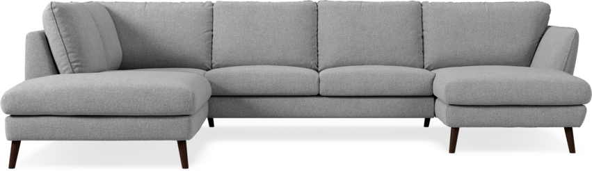 Madison Lux - 2-sits soffa med divan vänster och schäslong höger - Grå