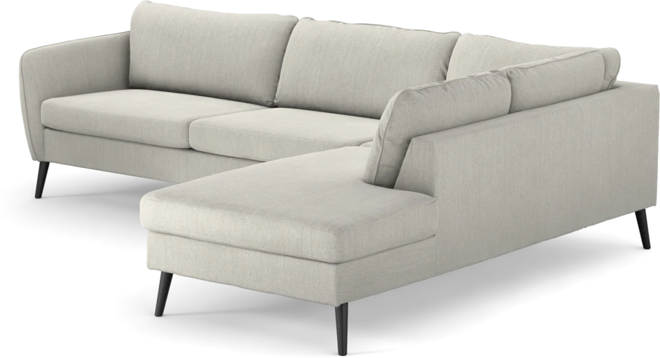 County - 2,5-sits soffa med divan höger - Grå