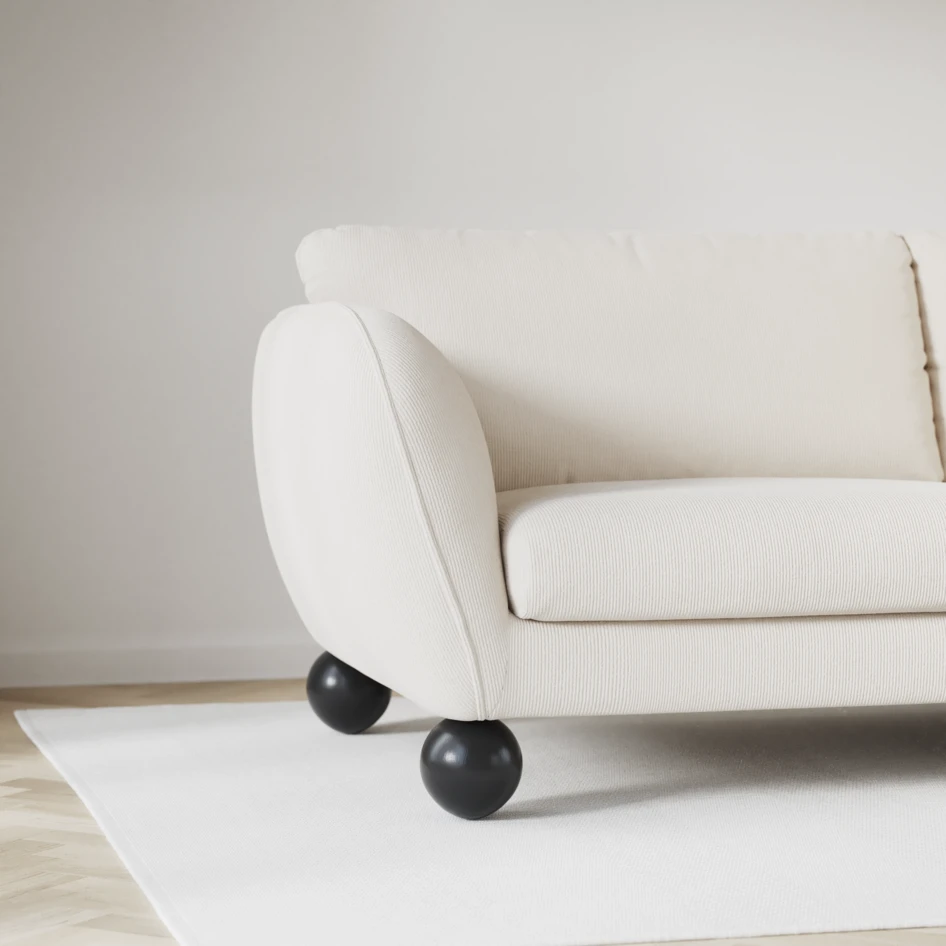 Madison Lux - 3-sits soffa med schäslong höger - Beige