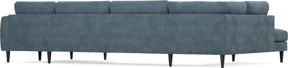 Bridge - 3-sits soffa med divan vänster och schäslong höger - Blå