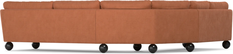Madison Lux - Hörnsoffa 2+3-sits, hörn 2 - Orange