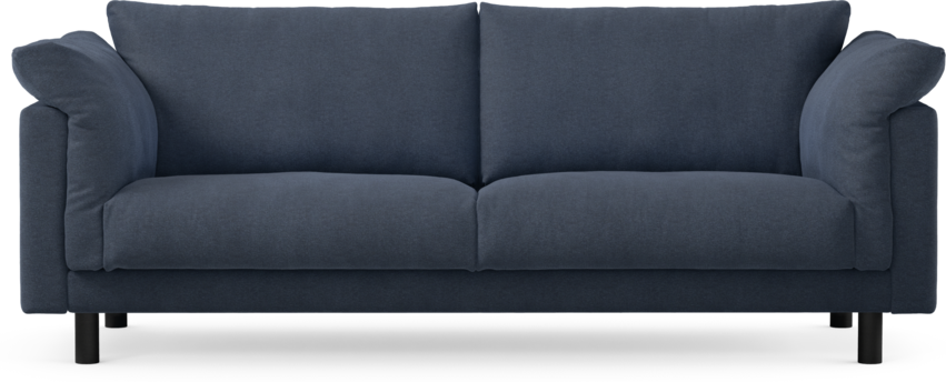 Cherrie - 3-sits soffa, fast klädsel - Blå