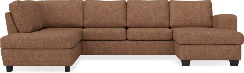 Friday - 3-sits soffa med divan vänster och schäslong höger - Orange