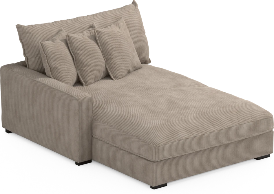 Rossi - Schäslong XL vänster - Beige