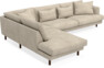 Harper - 3-sits soffa med divan vänster - Beige
