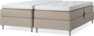 Delux Sense - Ställbar säng, dubbelsäng med bäddmadrass - Beige