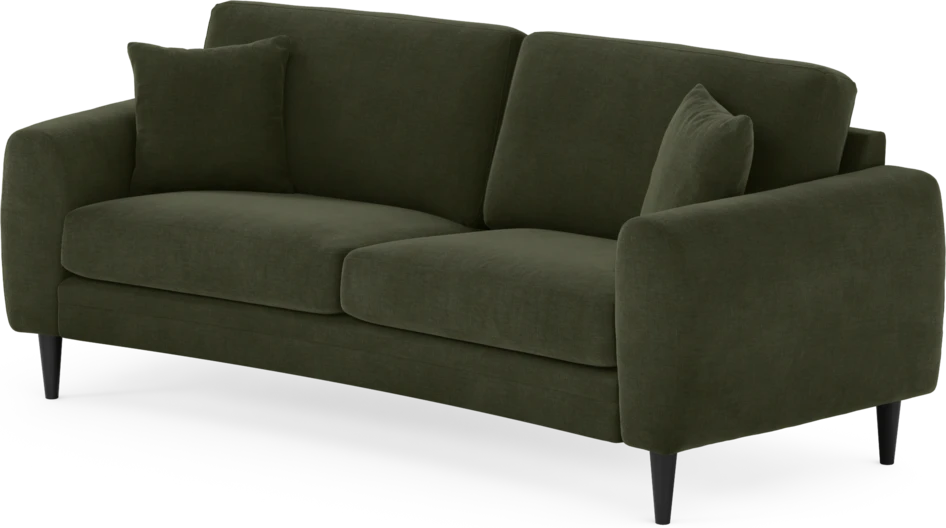 Eden - 2,5-sits soffa svängd - Grön