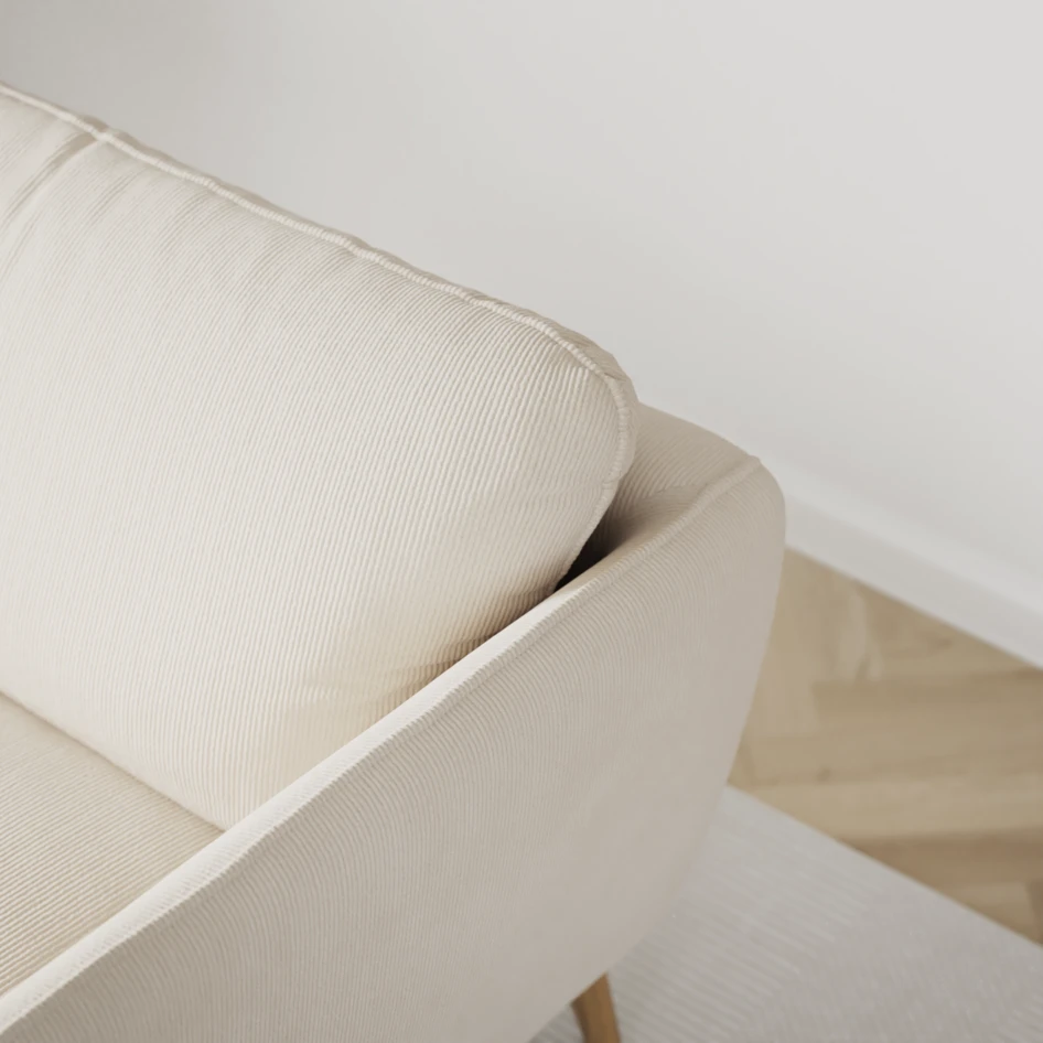 Madison Lux - 2-sits soffa med divan vänster och höger - Beige