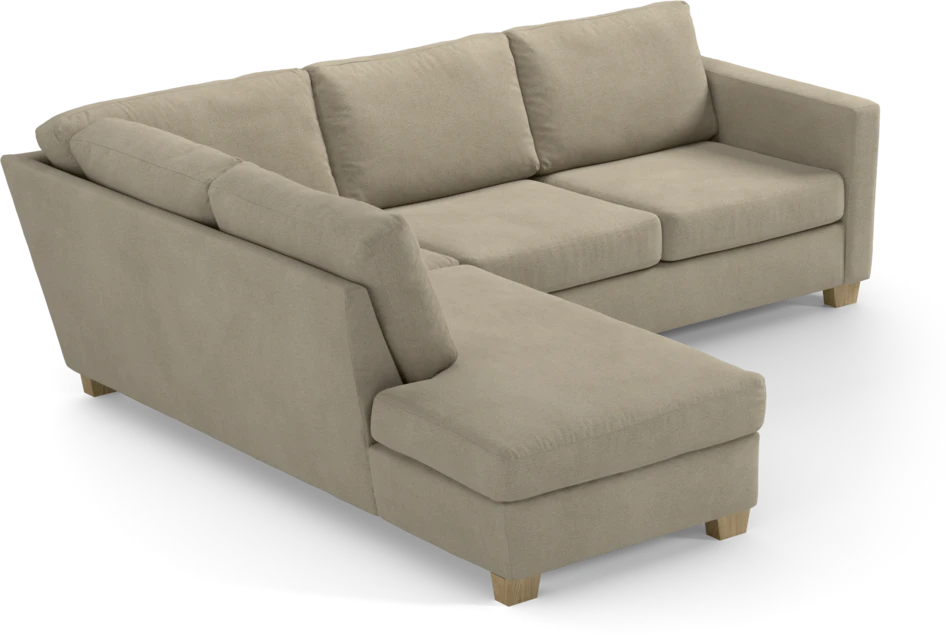 Friday - 2,5-sits soffa med divan vänster - Beige