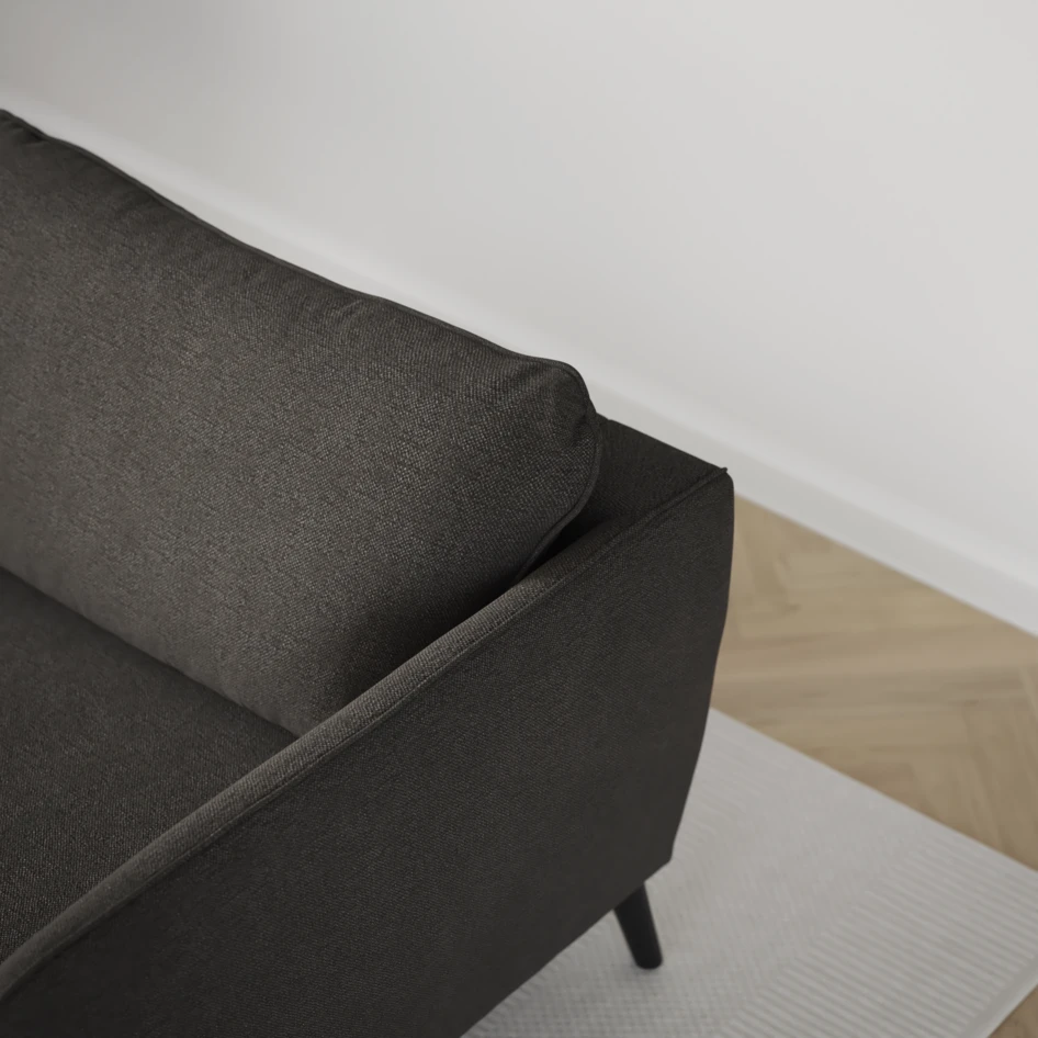County - 4-sits soffa med divan vänster och schäslong höger - Brun