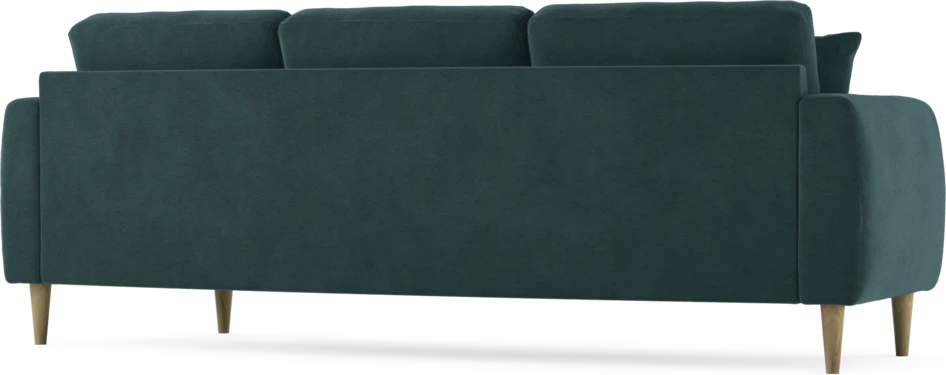 Eden - 3-sits soffa svängd - Blå