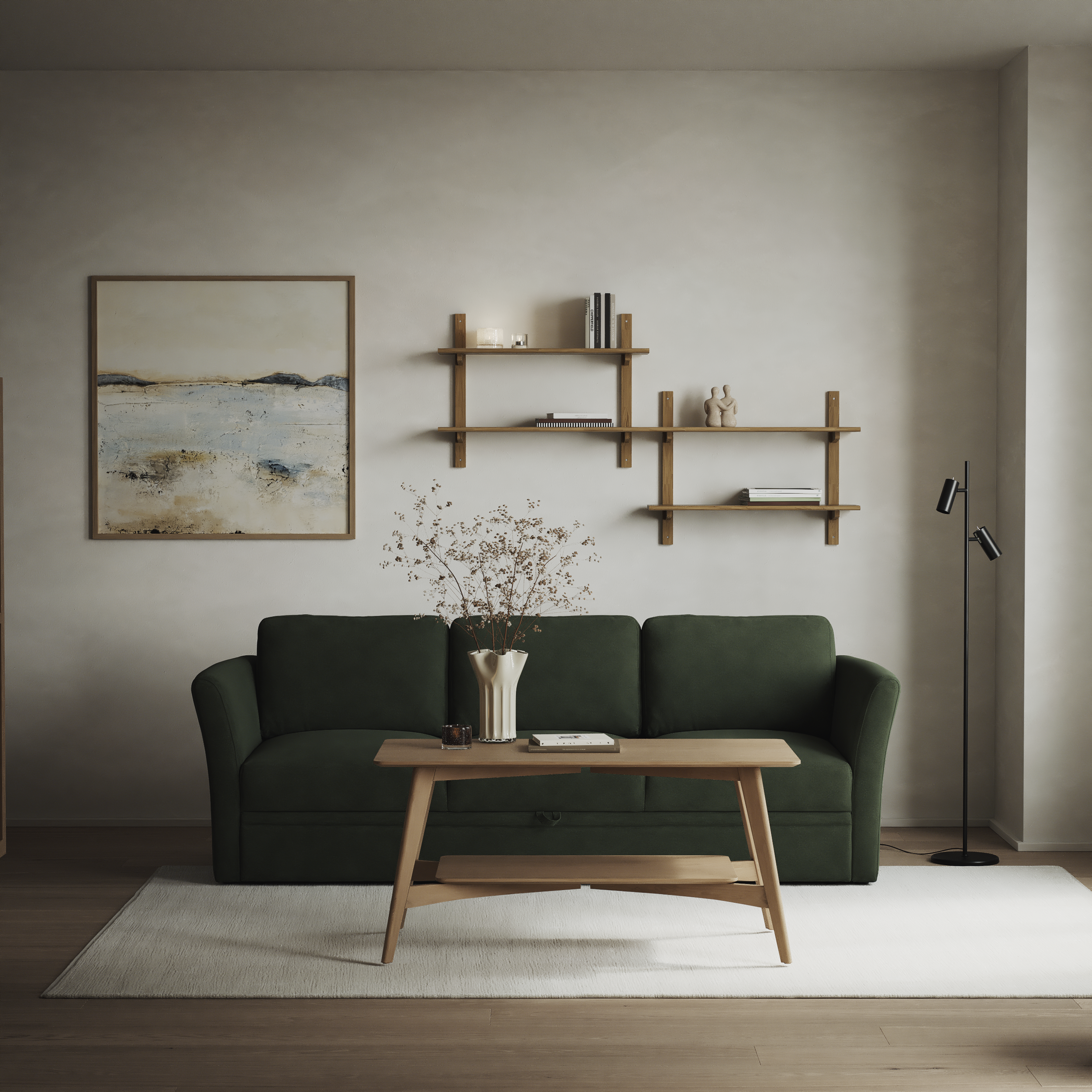 Öland - Bäddsoffa 3-sits, längsbäddad - inspiration