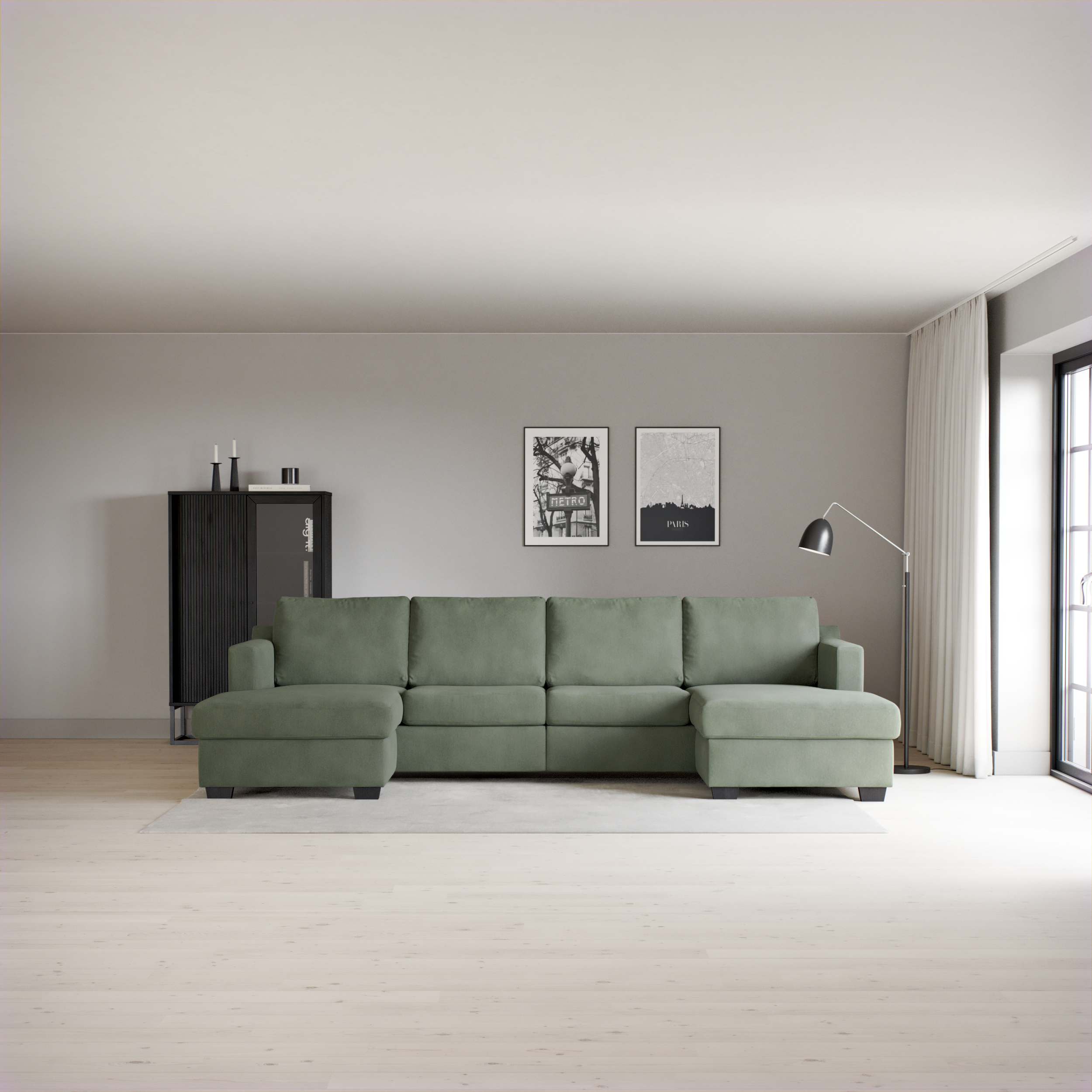 Friday - 2-sits soffa med två schäslonger - inspiration