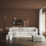 Cherrie Klädsel -  3-sits soffa med schäslong vänster - Beige