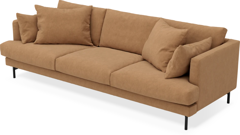 Harper - 4-sits soffa - Gul